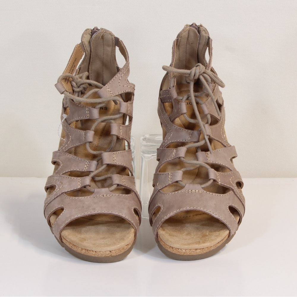 Earth Origins Kendra Kamilla Women's Coco Suede Gladiator Sandals NWT NIB - Picture 3 of 11